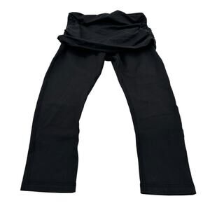 Prana Black Leggings with Stretchy Fabric and Wide Waistband